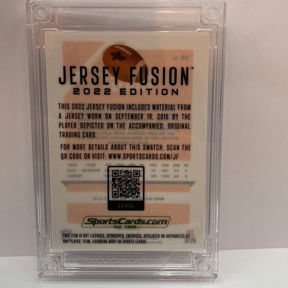 2022 Jersey Fusion Ezekiel Elliot Cowboys Game Used Swatch (MISC9) - Picture 2 of 2